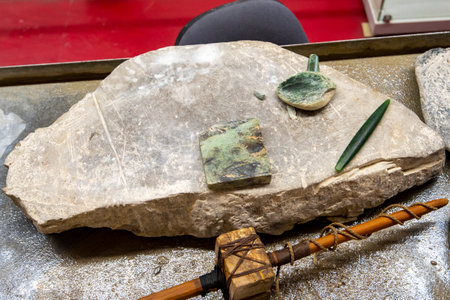 Ancient petroglyphs found in the Museum of Anatoliaの写真素材