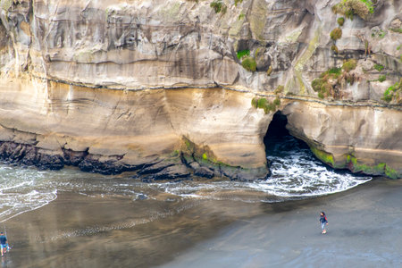 Muriwai Grotto - New Zealandの写真素材