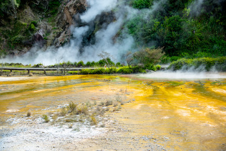 Waiotapu Thermal Wonderland - New Zealandの写真素材