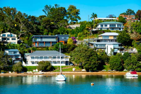 Residences in Bay of Islands - New Zealandの写真素材