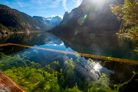 Lake Vorderer Gosausee - Austriaの写真素材