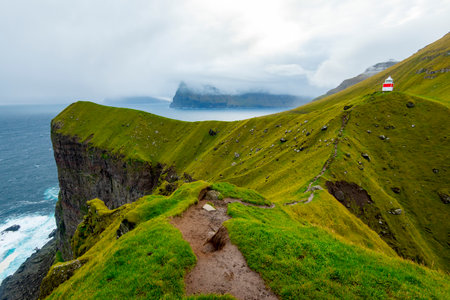 Kallur Cliff - Faroe Islandsの写真素材