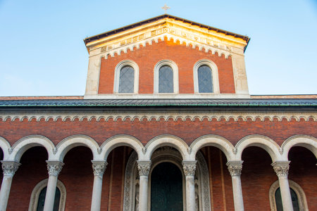 St Boniface's Abbey in Munich - Germanyの写真素材