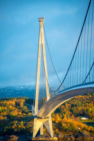 Halogaland Bridge in Narvik - Norwayの写真素材