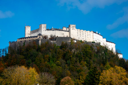 Medieval Hohensalzburg Castle - Austriaの写真素材
