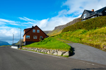 Sorvagur Village - Faroe Islandsの写真素材