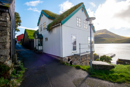 Town of Bour - Faroe Islandsの写真素材
