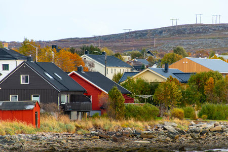 Town of Vadso - Norwayの写真素材