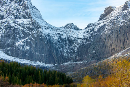 Moskenes Island (Moskenesoya) in Lofoten - Norwayの写真素材