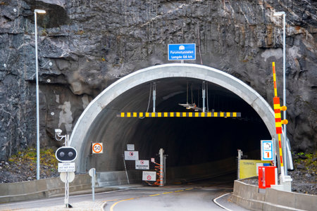 Furumo Tunnel in Narvik - Norwayの写真素材