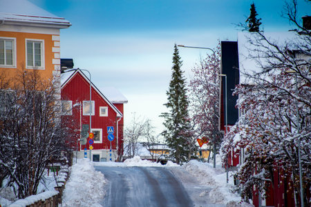 Residential Units in Kiruna - Swedenの写真素材