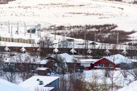Iron Ore Train - Kiruna - Swedenの写真素材