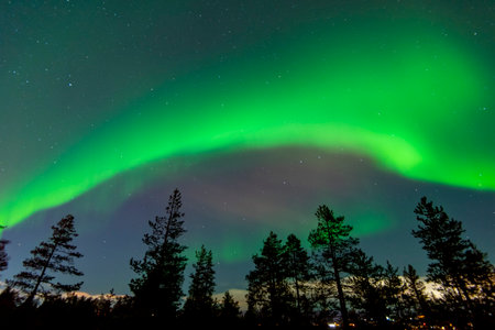 Northern Lights in Lapland - Finlandの写真素材
