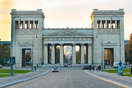 Propylaea City Gate - Munich - Germanyの写真素材