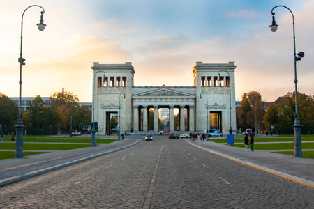 Propylaea City Gate - Munich - Germanyの写真素材