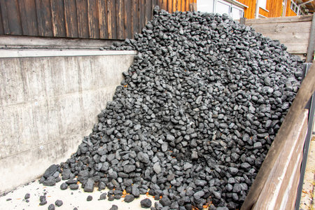 Lumps of Coal for House Heatingの写真素材