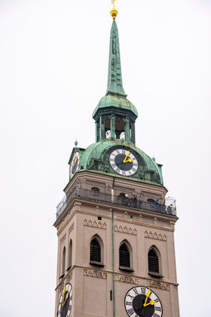 St Peter's Church in Munich - Germanyの写真素材