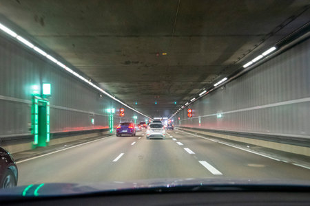 Tunnel in Munich - Germanyの写真素材