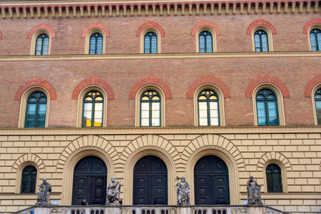Bavarian State Library in Munich - Germanyの写真素材