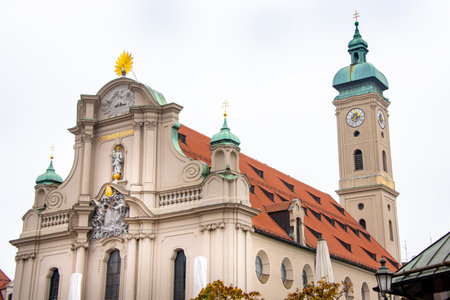 Holy Ghost Church in Munich - Germanyの写真素材