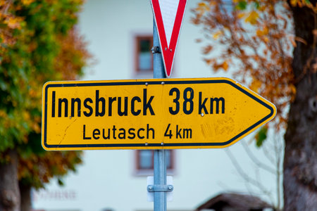 Innsbruck City Sign - Austriaの写真素材