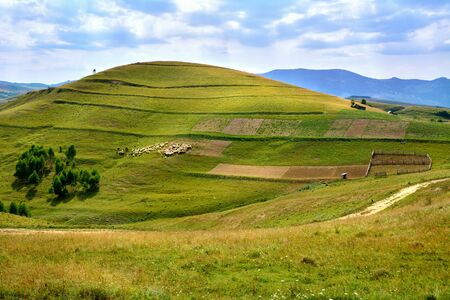 Landscape in Transylvaniaの写真素材