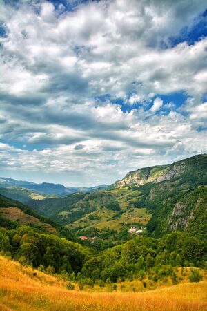 Landscape in Transylvaniaの写真素材