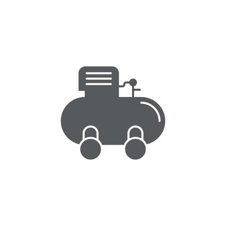 Air compressor vector icon isolated on white backgroundのイラスト素材