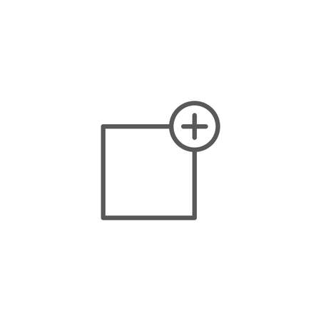 Add new vector icon isolated on white backgroundのイラスト素材