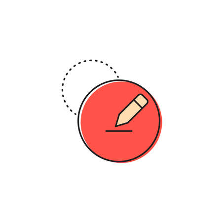 Comment writing vector icon symbol isolated on white backgroundのイラスト素材