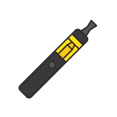 Vaporizer electric cigarette vector icon symbol isolated on white backgroundのイラスト素材