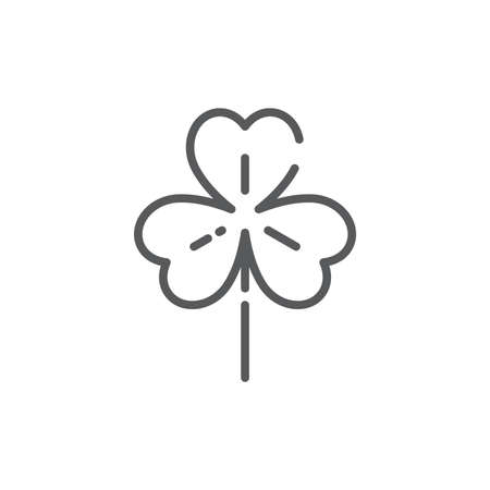 Leaf clover vector icon symbol isolated on white backgroundのイラスト素材