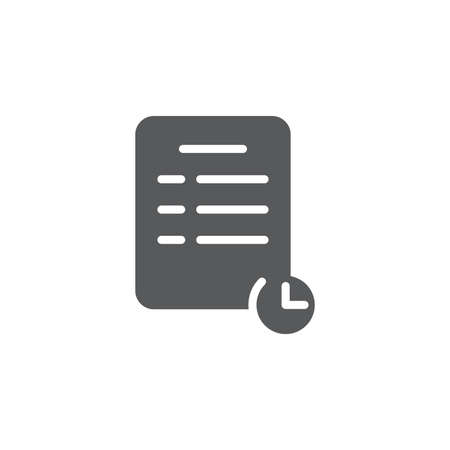 Purchase history vector icon symbol isolated on white backgroundのイラスト素材