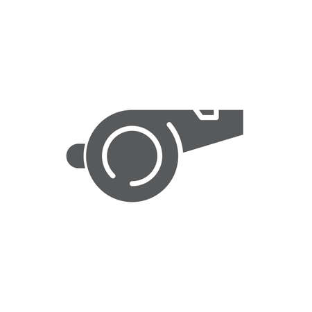 Whistle noise vector icon symbol sport isolated on white backgroundのイラスト素材