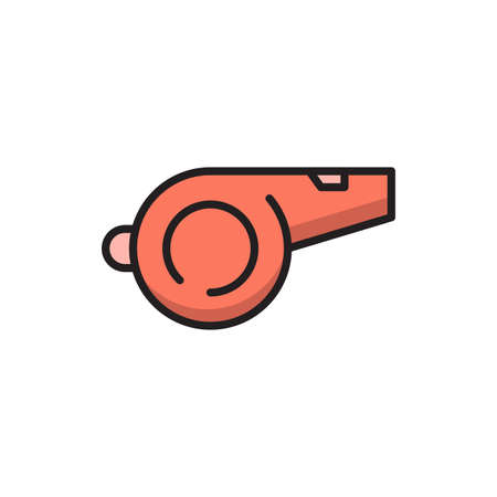 Whistle noise vector icon symbol sport isolated on white backgroundのイラスト素材