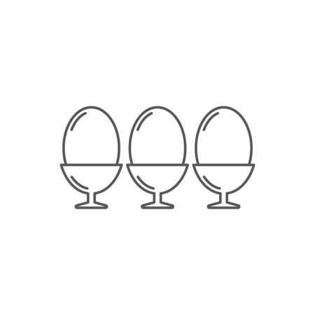 eggs in box package vector icon concept, isolated on white backgroundのイラスト素材