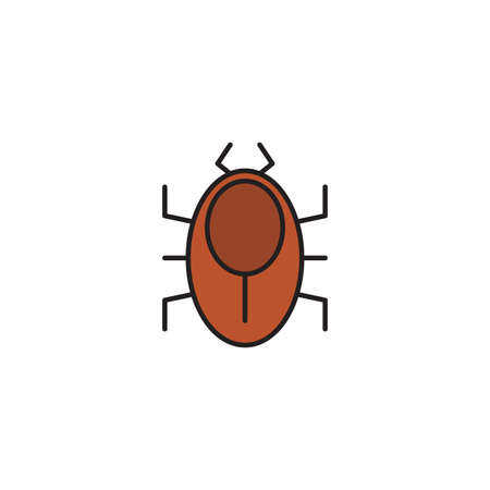 mite pest vector icon concept, isolated on white backgroundのイラスト素材