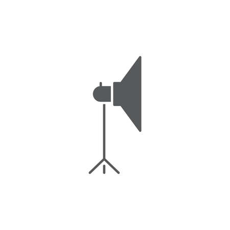 Studio light vector icon design isolated on white, pictogram.のイラスト素材