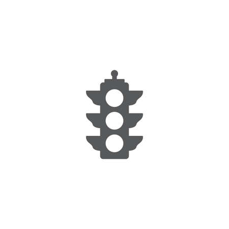 traffic light vector icon concept design isolated on white backgroundのイラスト素材