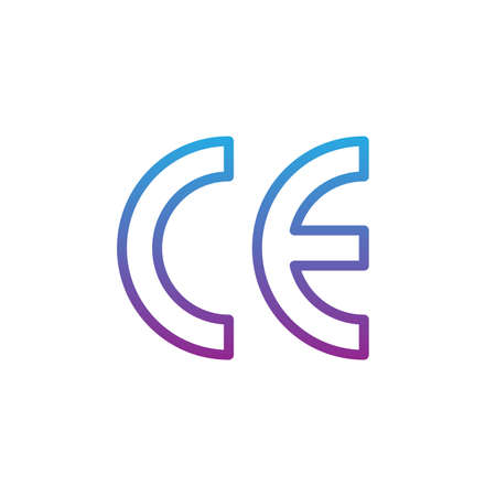 ce mark vector icon symbol isolated on white backgroundのイラスト素材