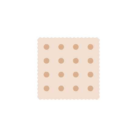 Jewish Matzah or matzo vector icon symbol isolated on white backgroundのイラスト素材