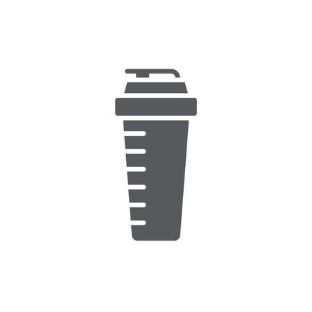 Sport shaker bottle vector icon design isolated on white backgroundのイラスト素材