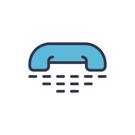 Text Telephone vector icon symbol isolated on white backgroundのイラスト素材