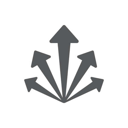 Arrow set icon. Arrow symbols. Arrow isolated vector graphic elements.のイラスト素材