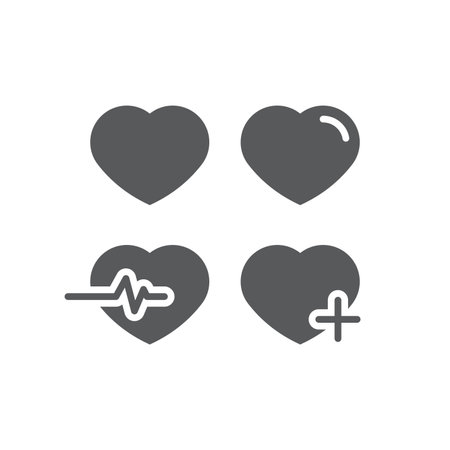 Heart icon, color, line, outline vector sign, linear style pictogram isolated on white. Symbol, logo illustrationのイラスト素材