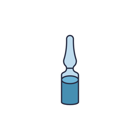 Pets vial medical icon isolated on white background. Prescription medicine for animal. Vector Illustrationのイラスト素材
