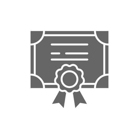 Stock share certificate glyph icon, filled glyph vector sign, linear colorful pictogram isolated on white. Bonds, securities symbol, logo illustrationのイラスト素材