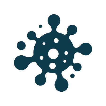 Danger bacteria vector icon illustration isolated on white backgroundのイラスト素材