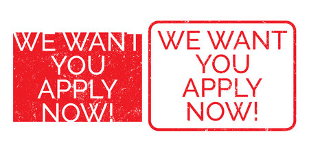 We Want You. Vector Speech Balloon.red colorのイラスト素材