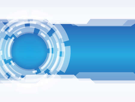 Abstract blue technology composition template for backgroundの写真素材